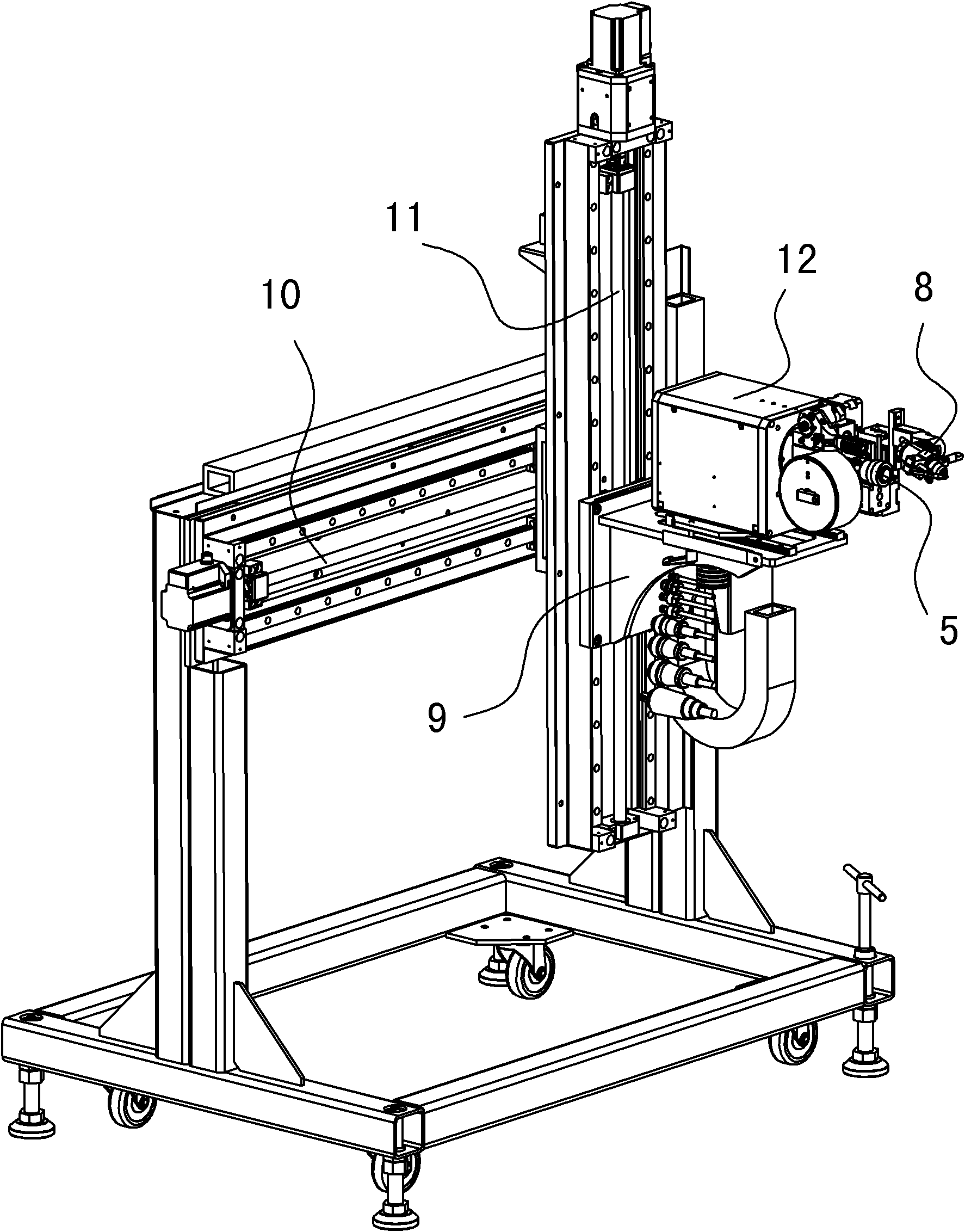 Image centralizing location method for automatic tube plate welding