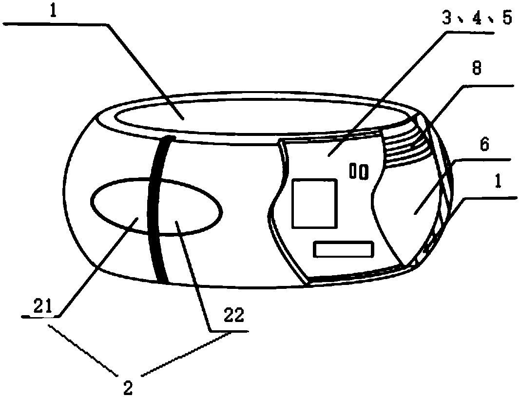 Finger-type wearable device and human-computer interaction method