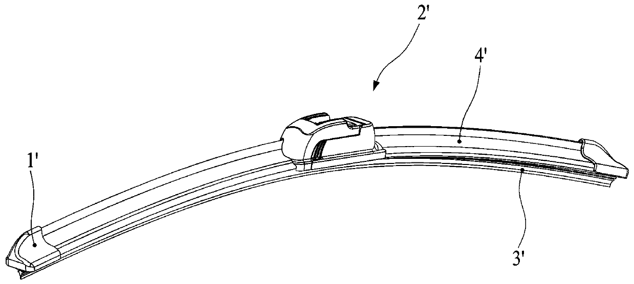 Novel wiper rubber strip anti-releasing structure and wiper thereof