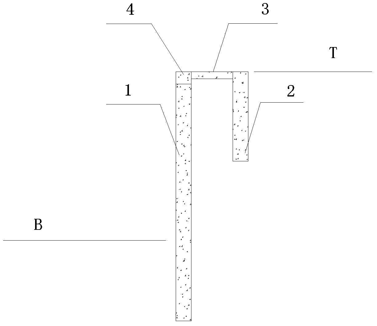 Double-row pile foundation pit reinforcement structure