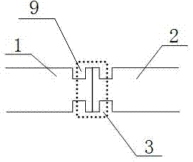 Piston rod separation device of piston-diaphragm pump as well as piston-diaphragm pump