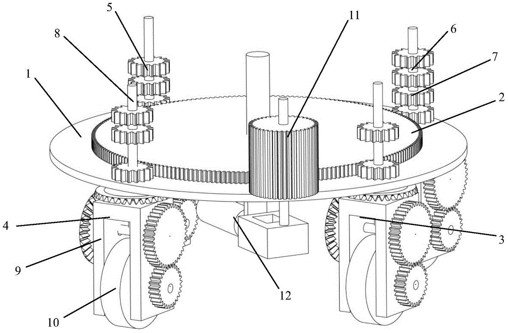 Omnidirectional wheel system and vacuum leak detection robot