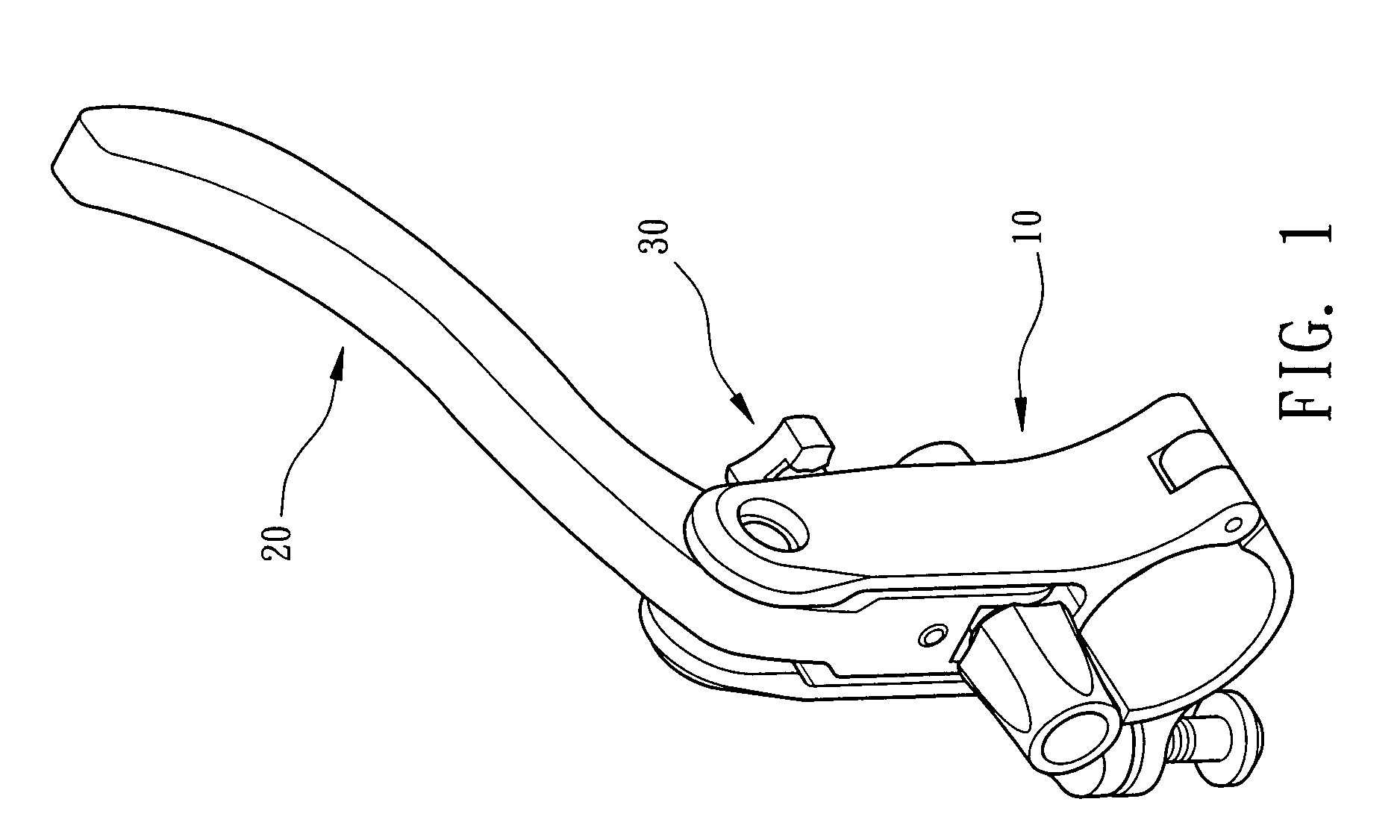 Quick-release device of a bicycle brake cable