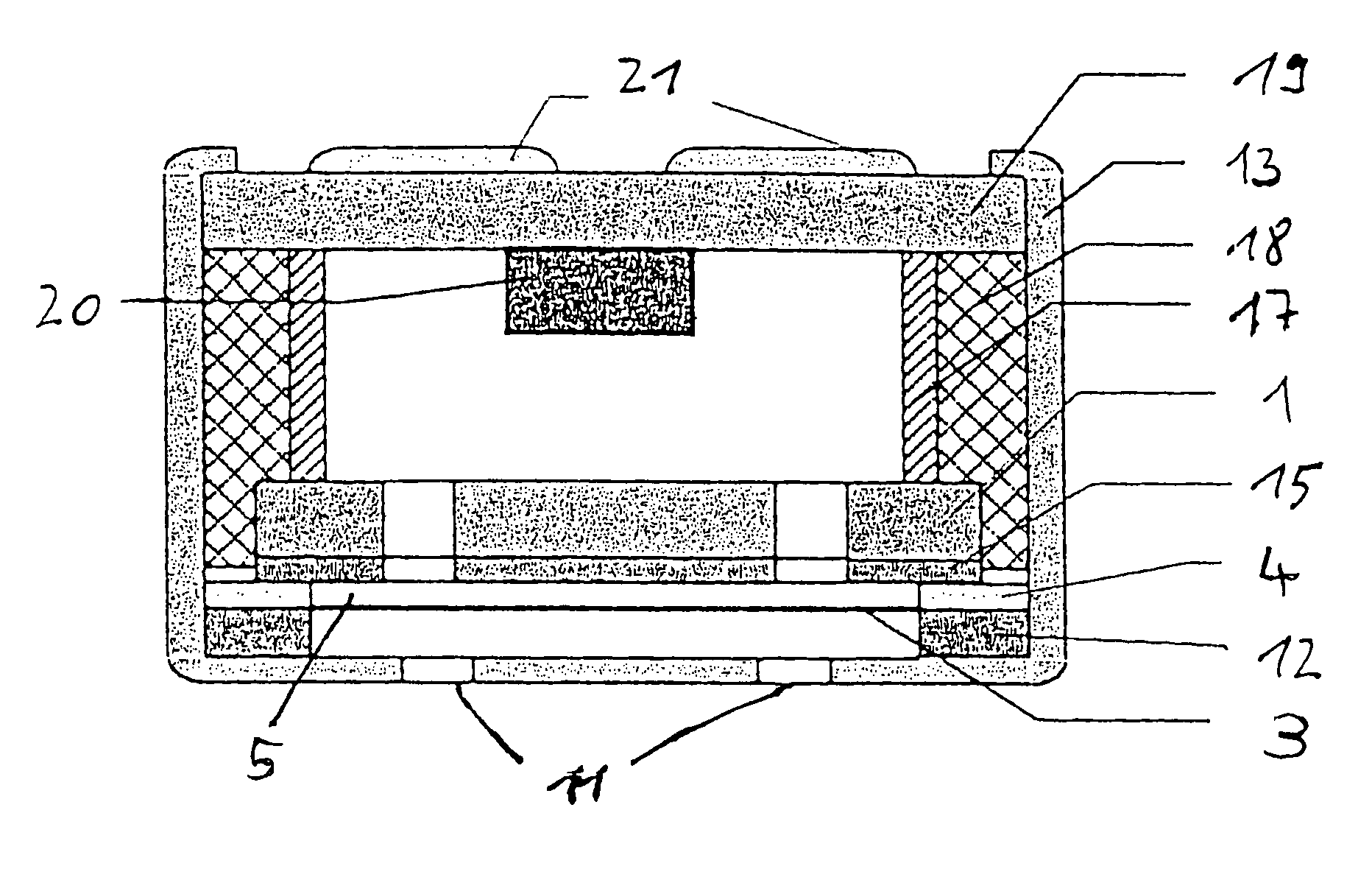 Capacitive sound transducer having a perforated attenuation disk