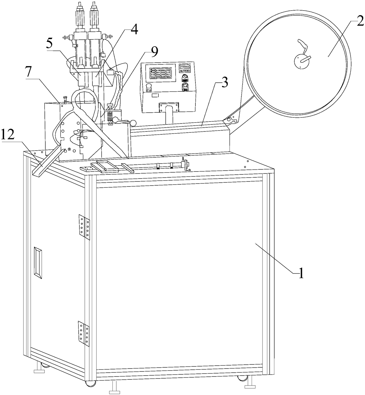 Drawing belt forming machine