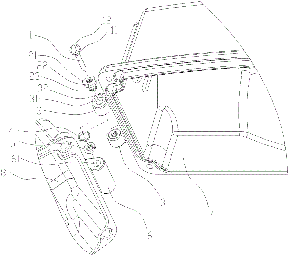 Luminaire housing and variable gap hinge