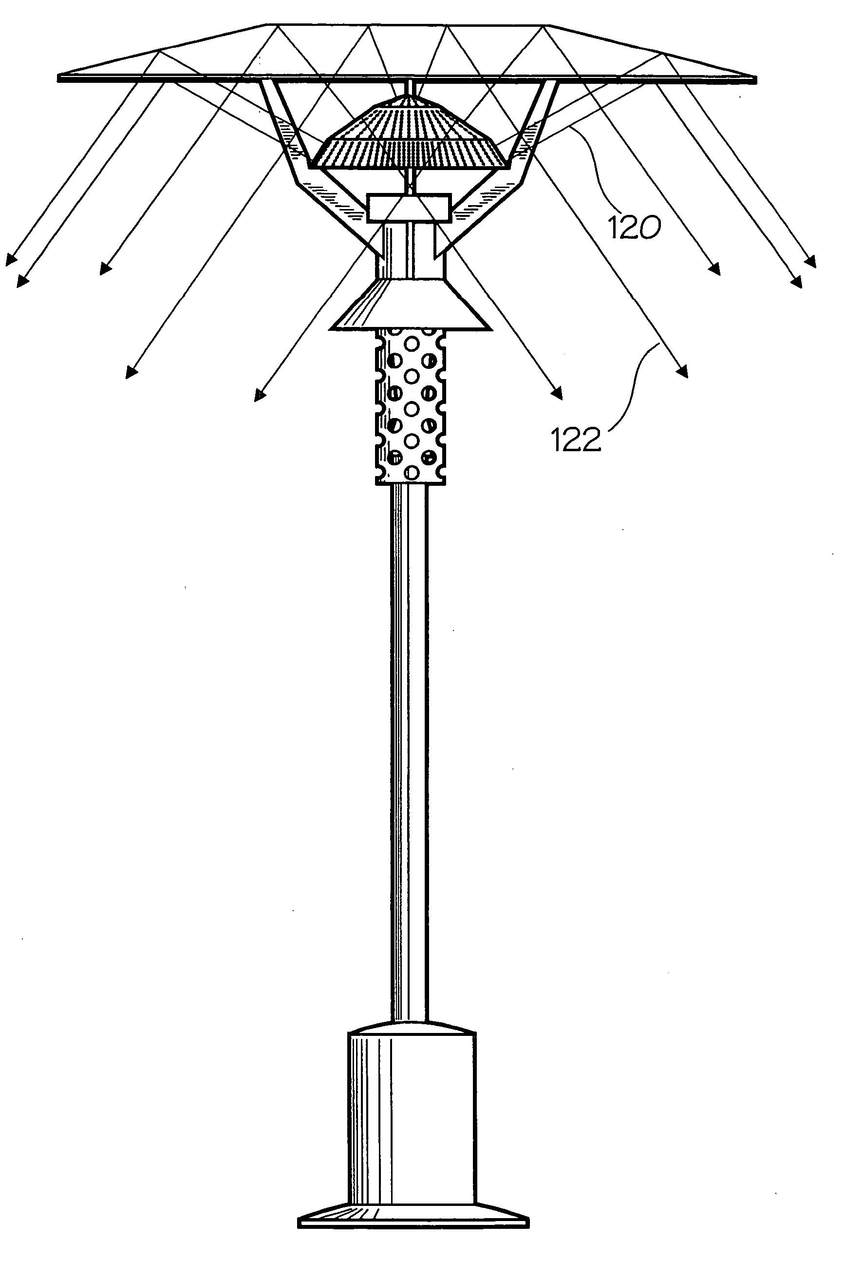 Radiant heat deflector assembly