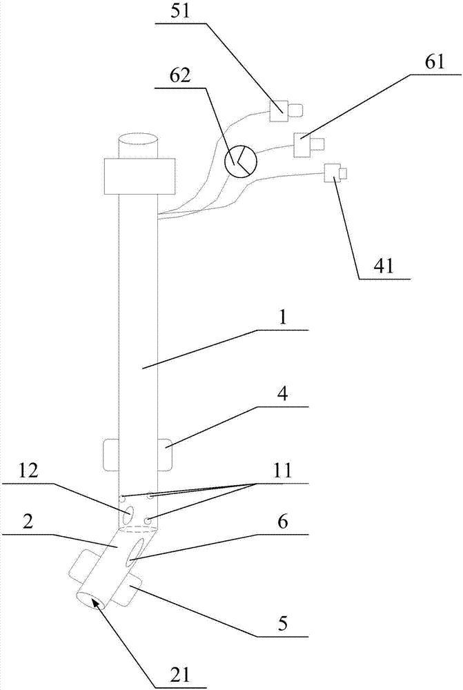 Air cutting type bridge frame control balance ventilation single-cavity lung isolation catheter