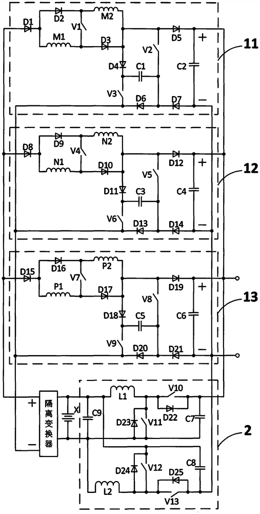 A switched reluctance generator converter system