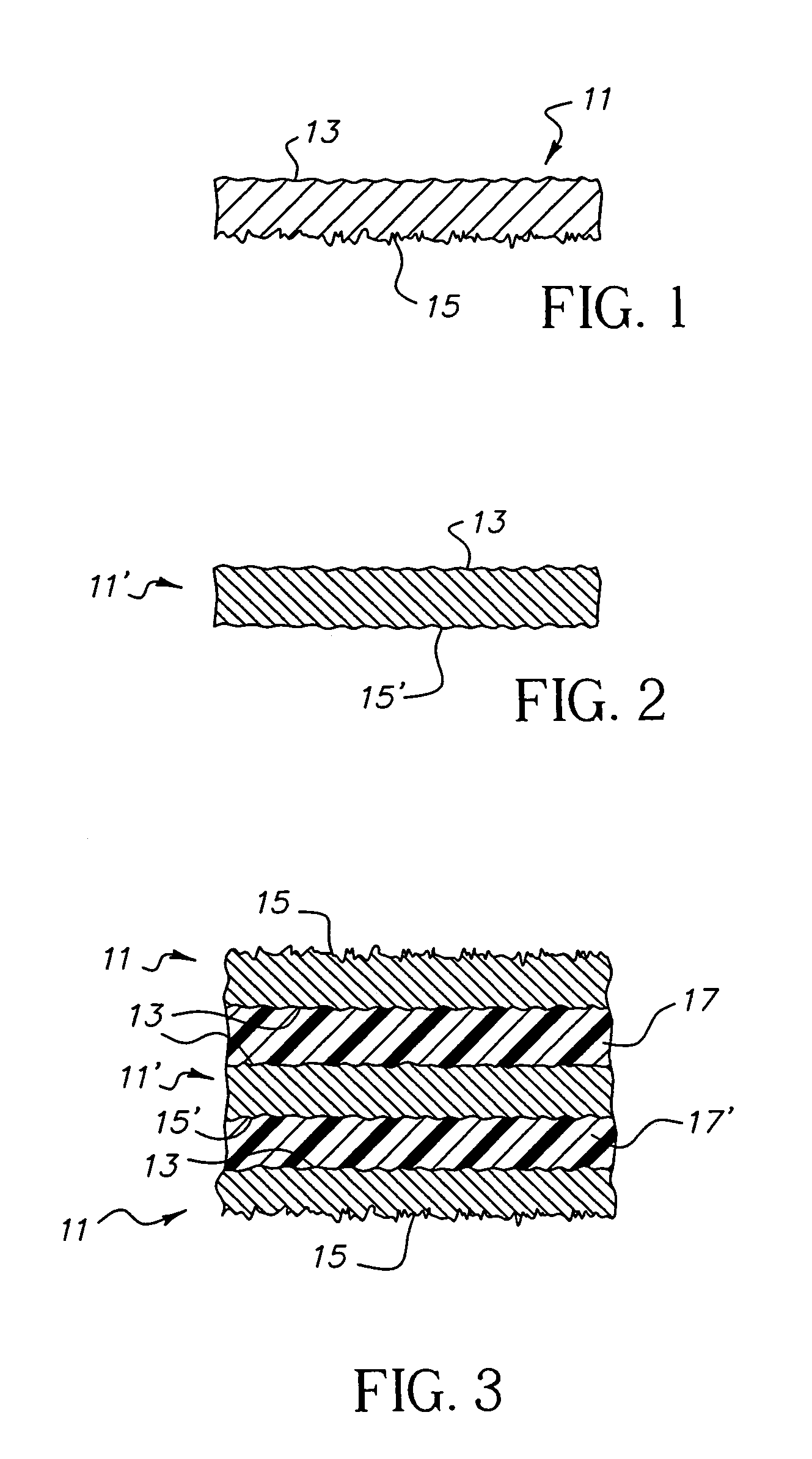 Circuitized substrates utilizing three smooth-sided conductive layers as part thereof, method of making same, and electrical assemblies and information handling systems utilizing same