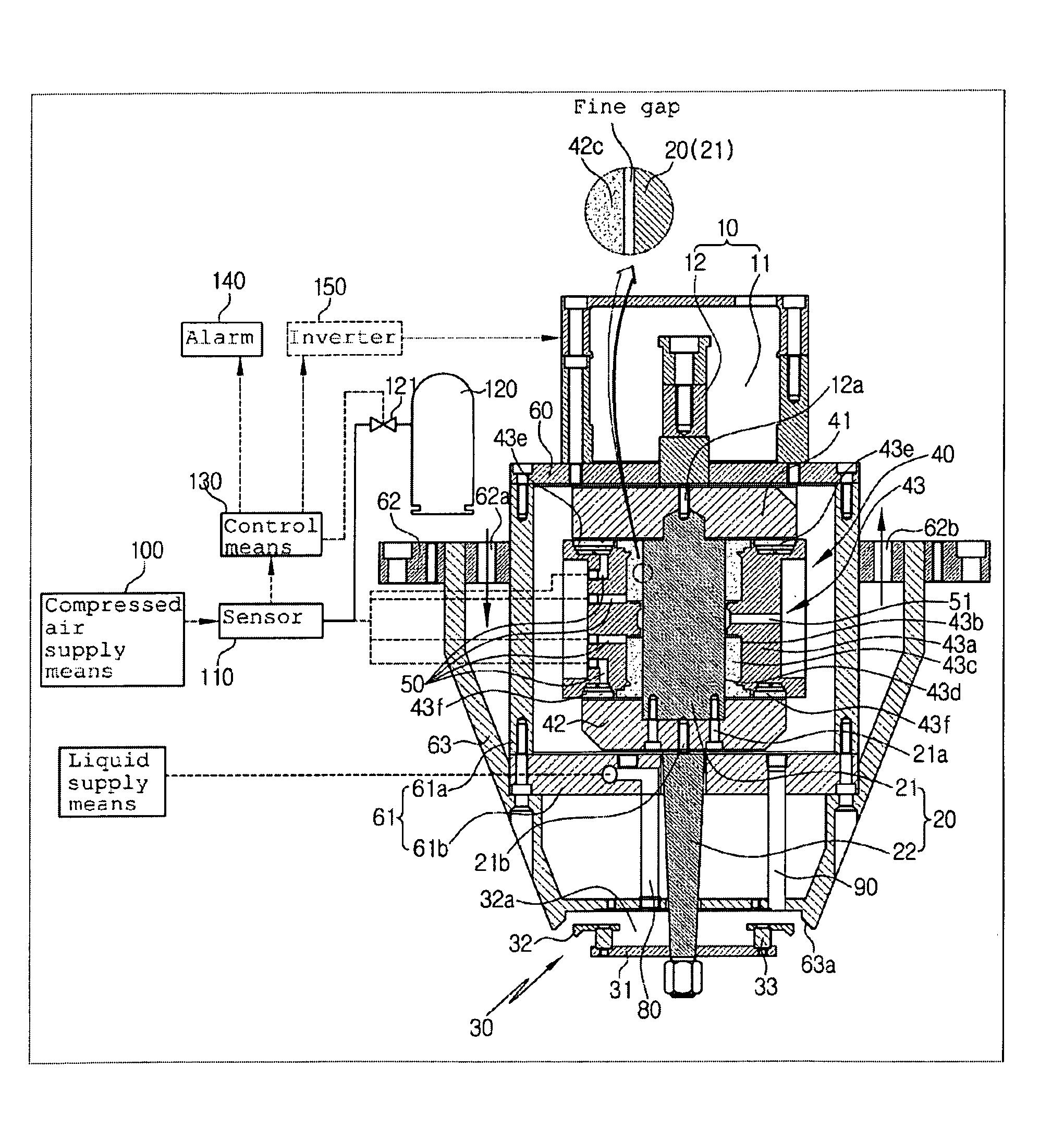 Rotary atomizer, and air bearing protection system for rotary atomizer
