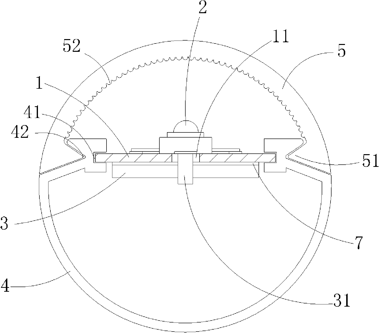 High-efficiency heat radiating LED (light emitting diode) lamp and manufacture method thereof