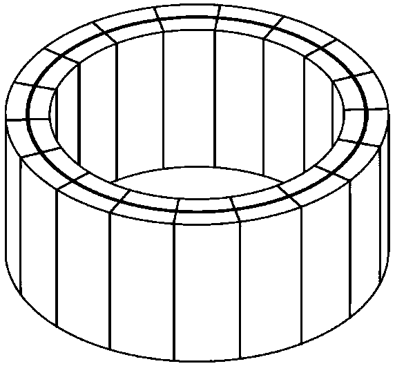 An eddy current damping magnetic spring