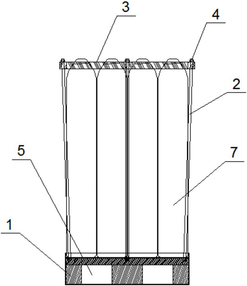 Simple steel cylinder packaging box