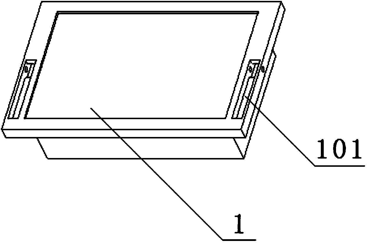 Fast installing mechanism and installing method for military liquid crystal display