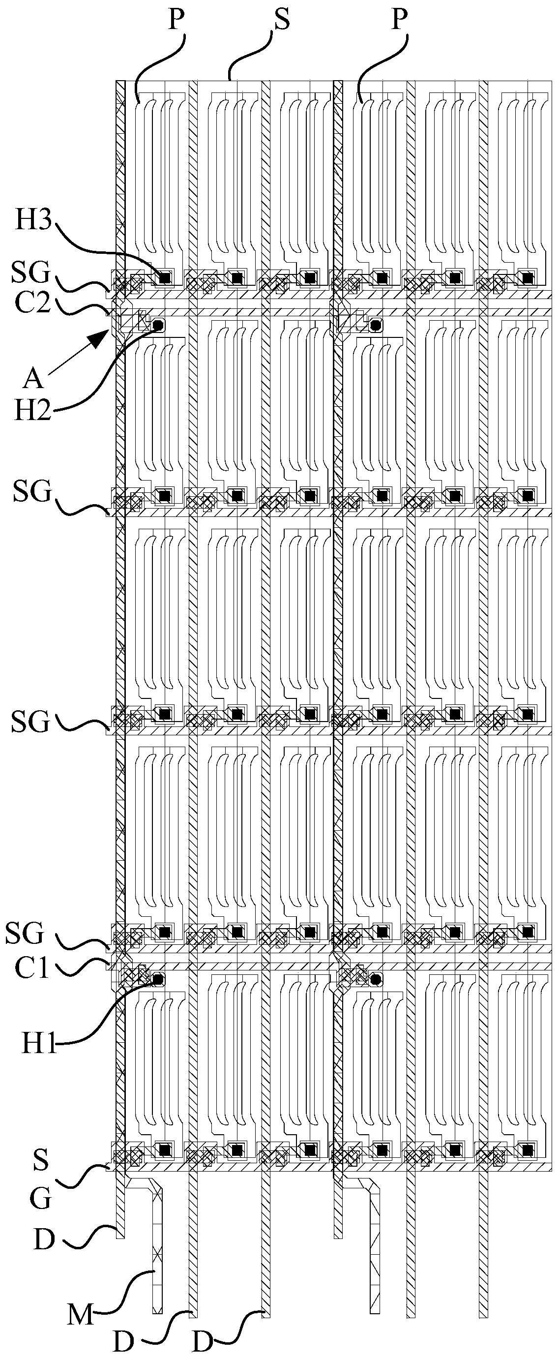 Array substrate, manufacturing method of array substrate, touch display device and driving method of touch display device