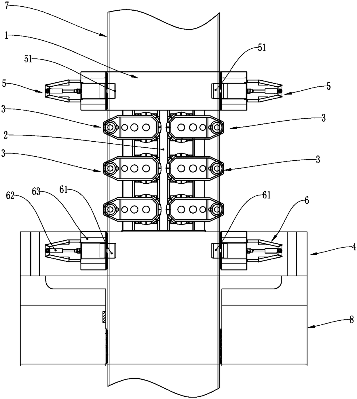 Gear-rack bolt lifting system and lifting method thereof