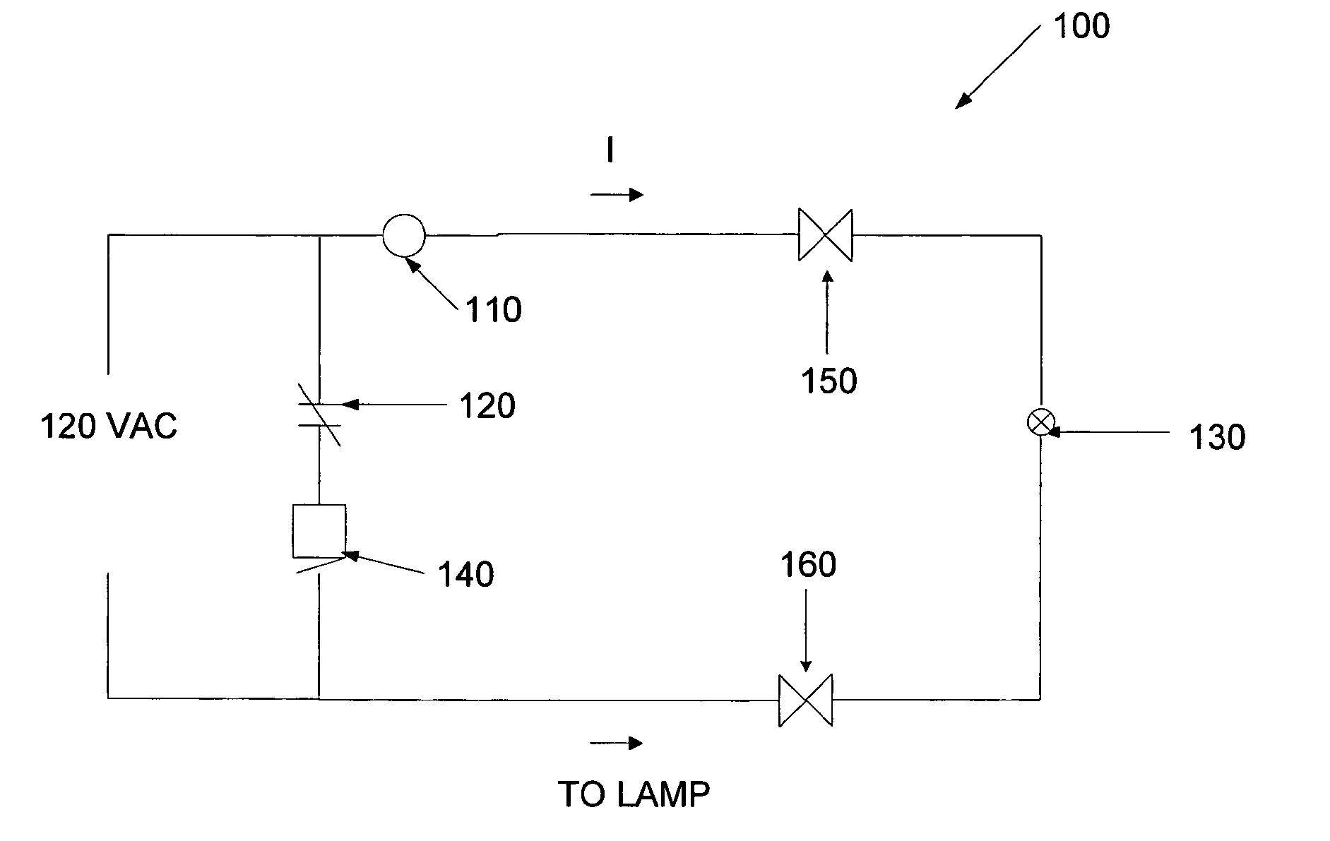 Lamp or LED failure monitoring system