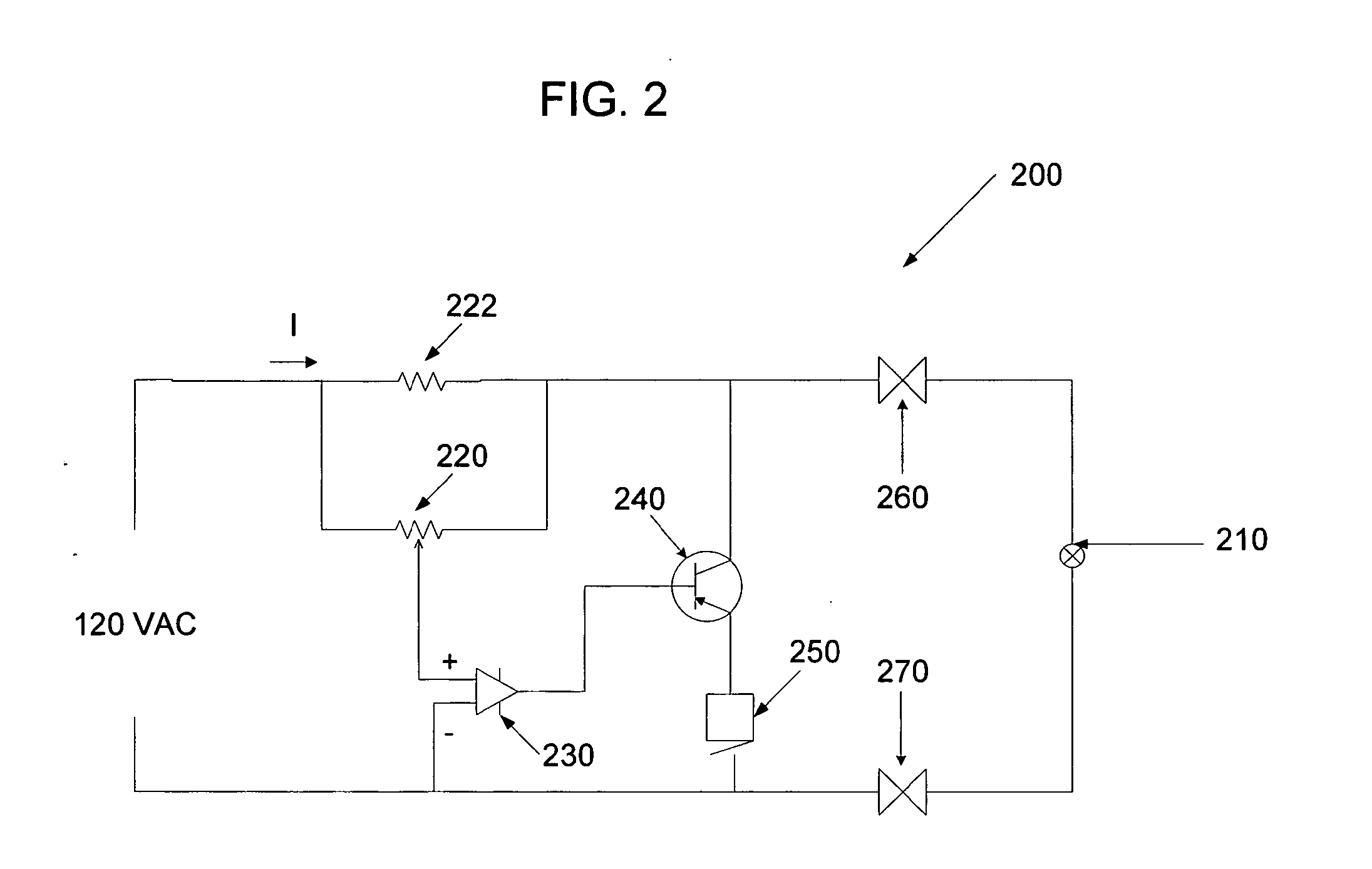 Lamp or LED failure monitoring system