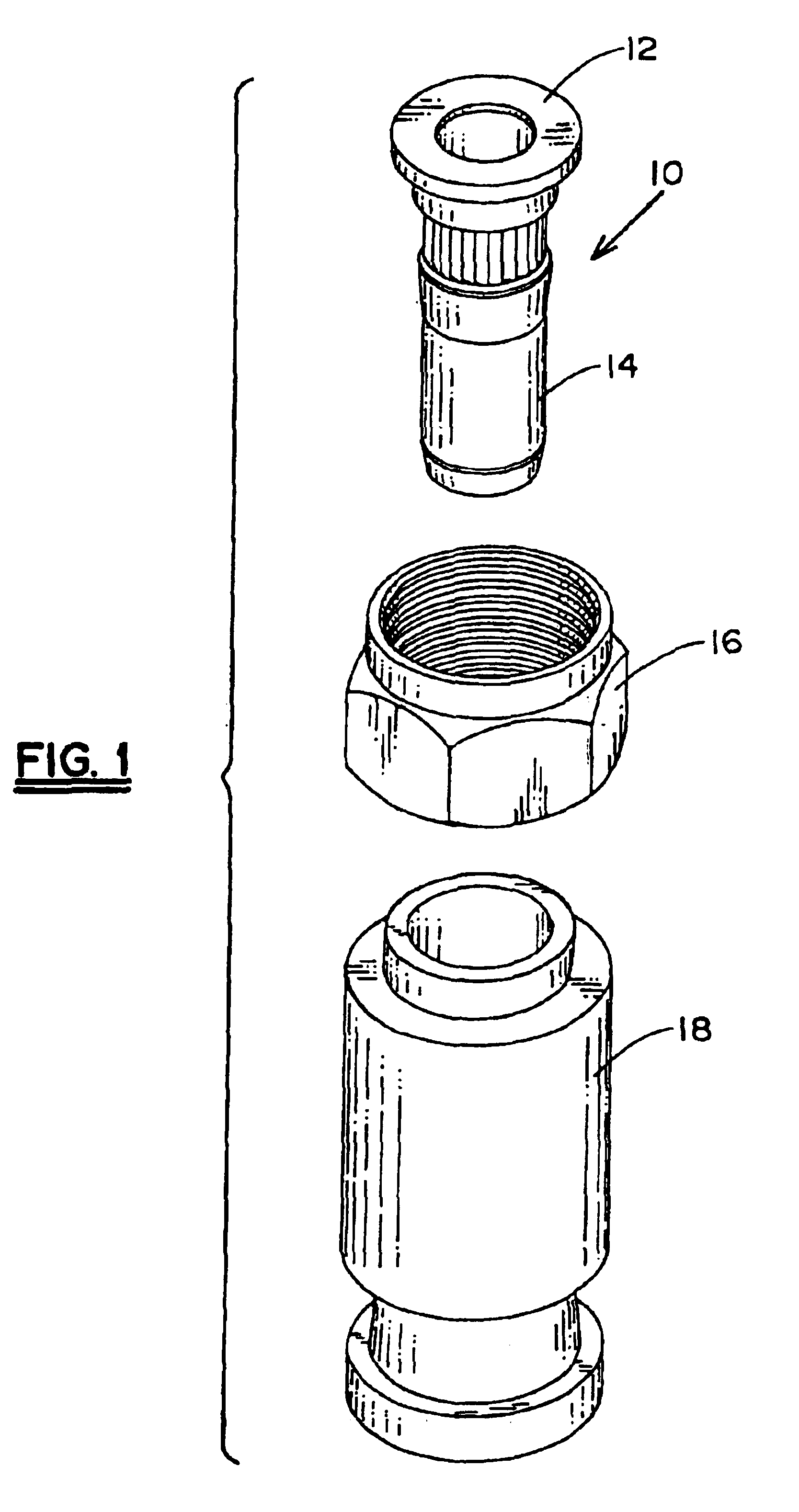 Compression connector for coaxial cable and method of installation