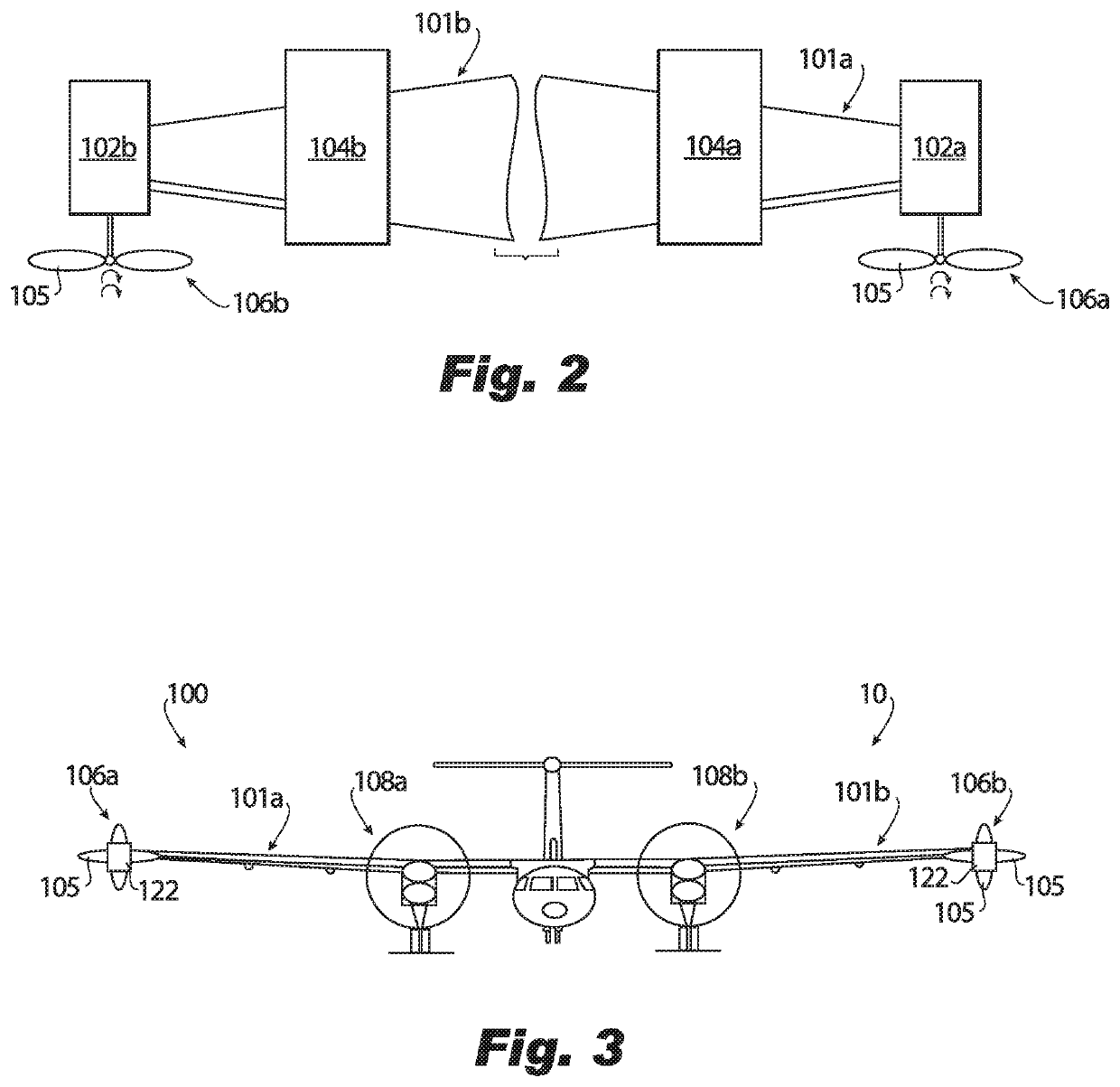 Vortex turbines for a hybrid-electric aircraft