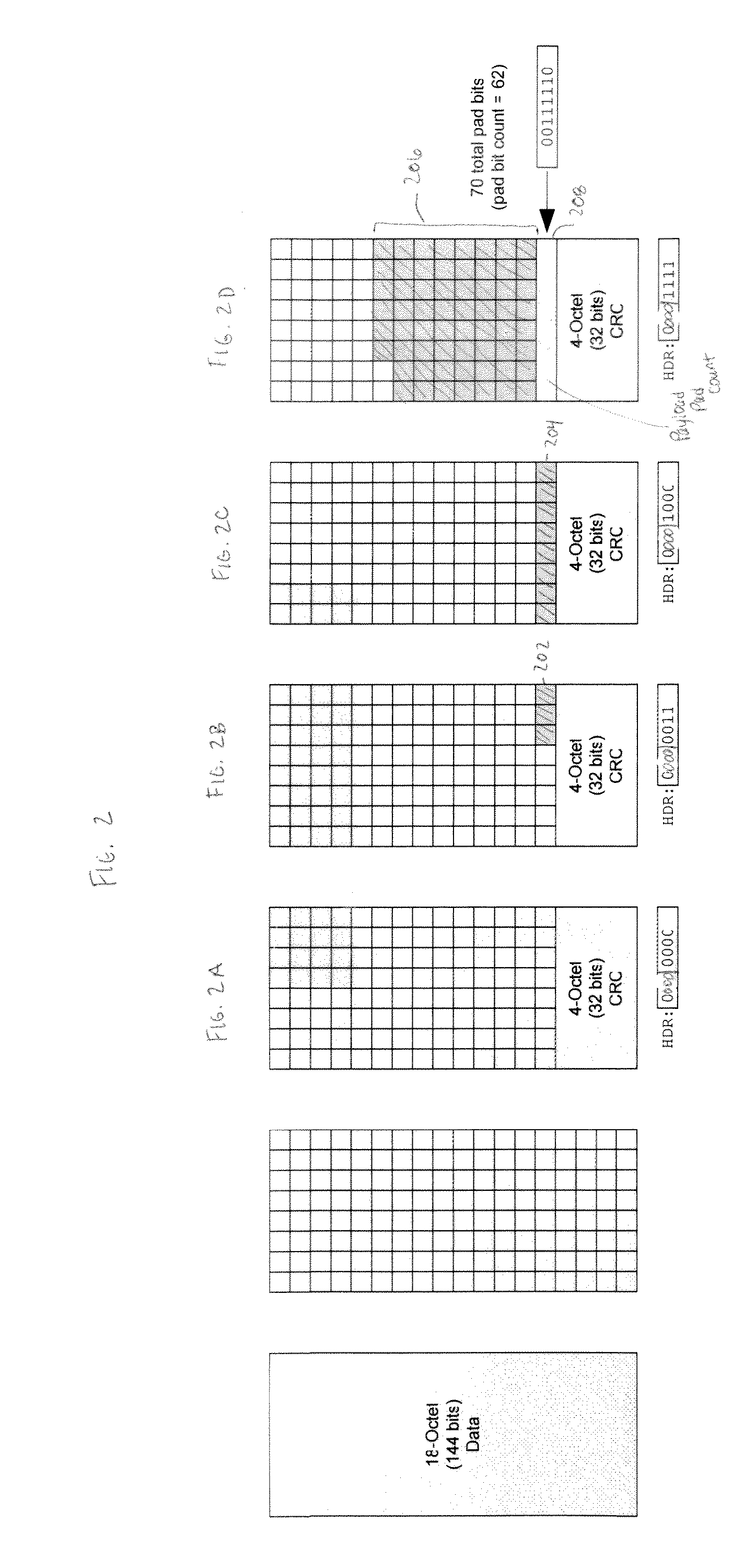 Method for indicating padding in a digital mobile radio system