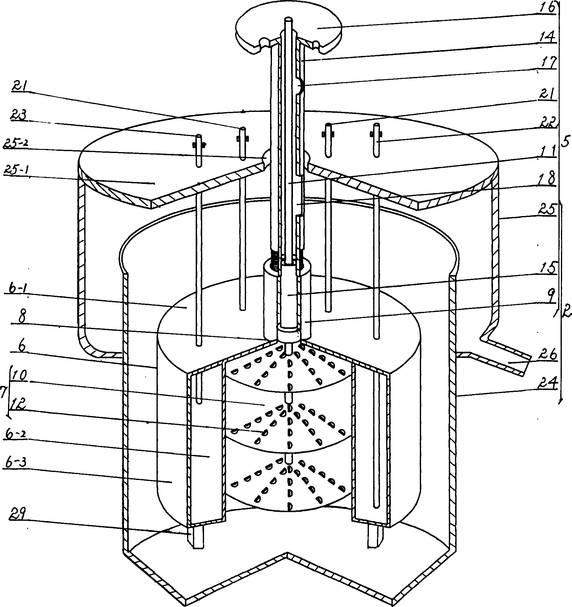 Multipurpose bubble liquid film reactor