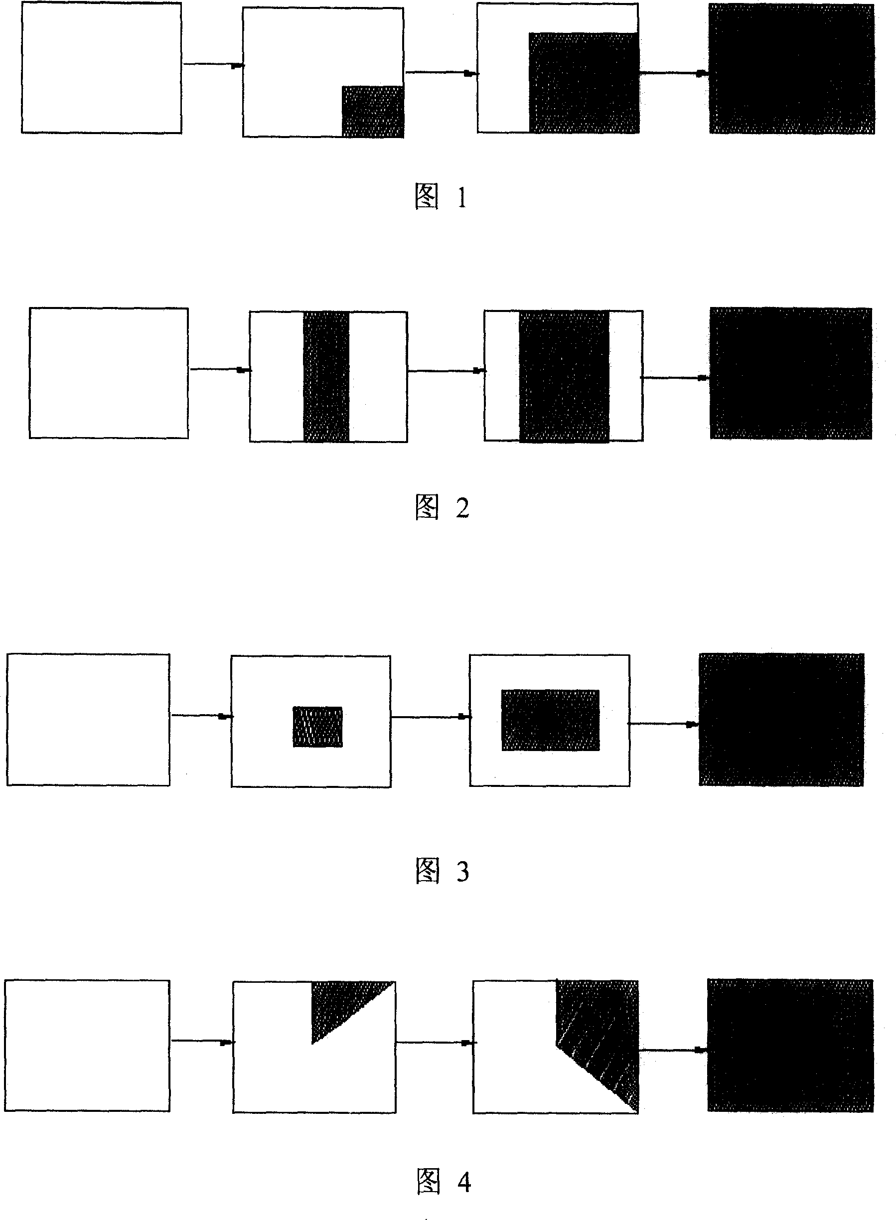 Television set on-off screen display process