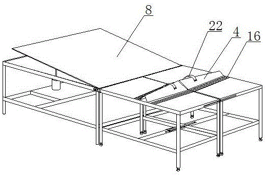 An operating bed for replacing bladder lithotomy position