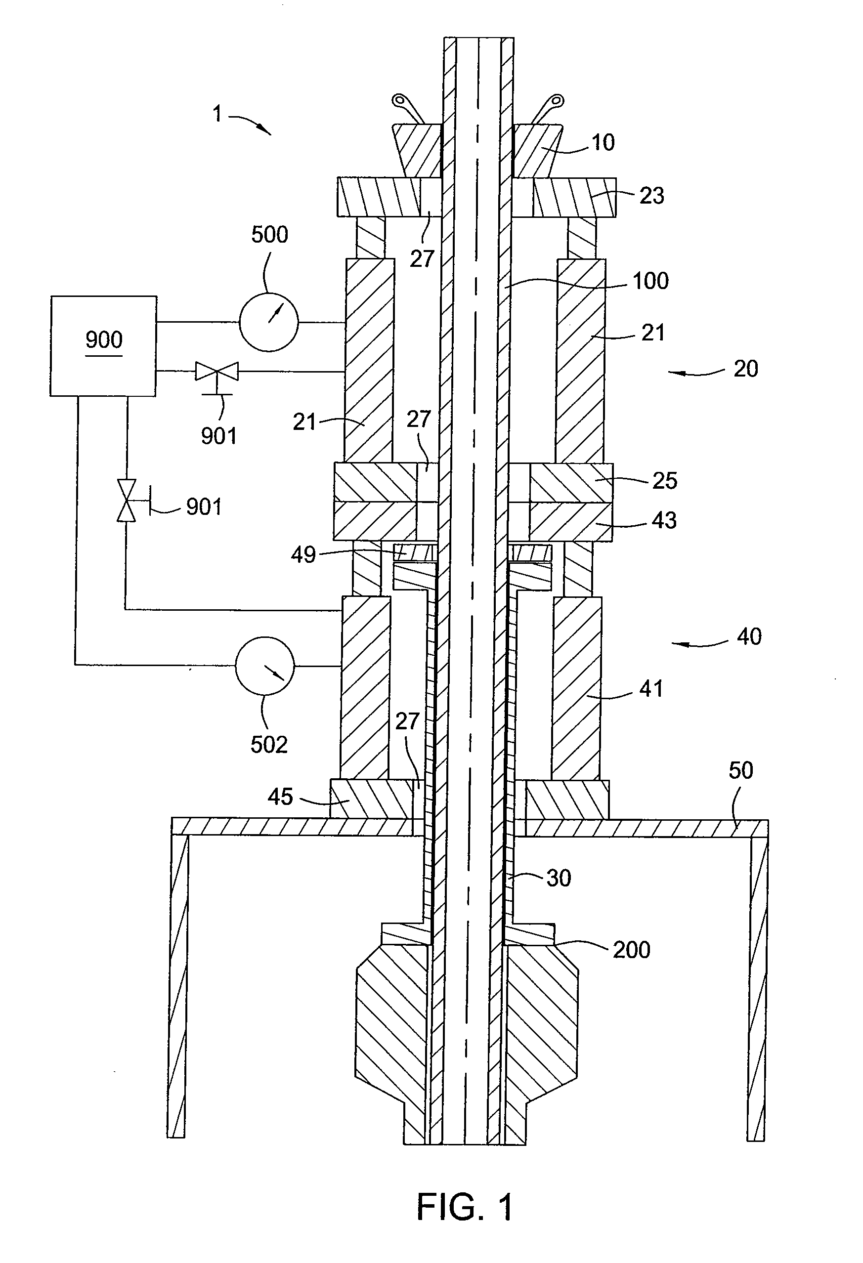 Controlled shared load casing jack system