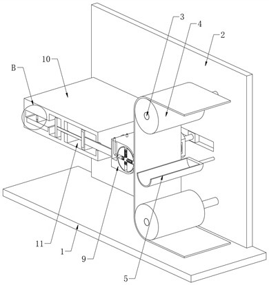 Tension detection device for textile fabric production