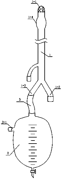 Washing and drainage device for high position fistula
