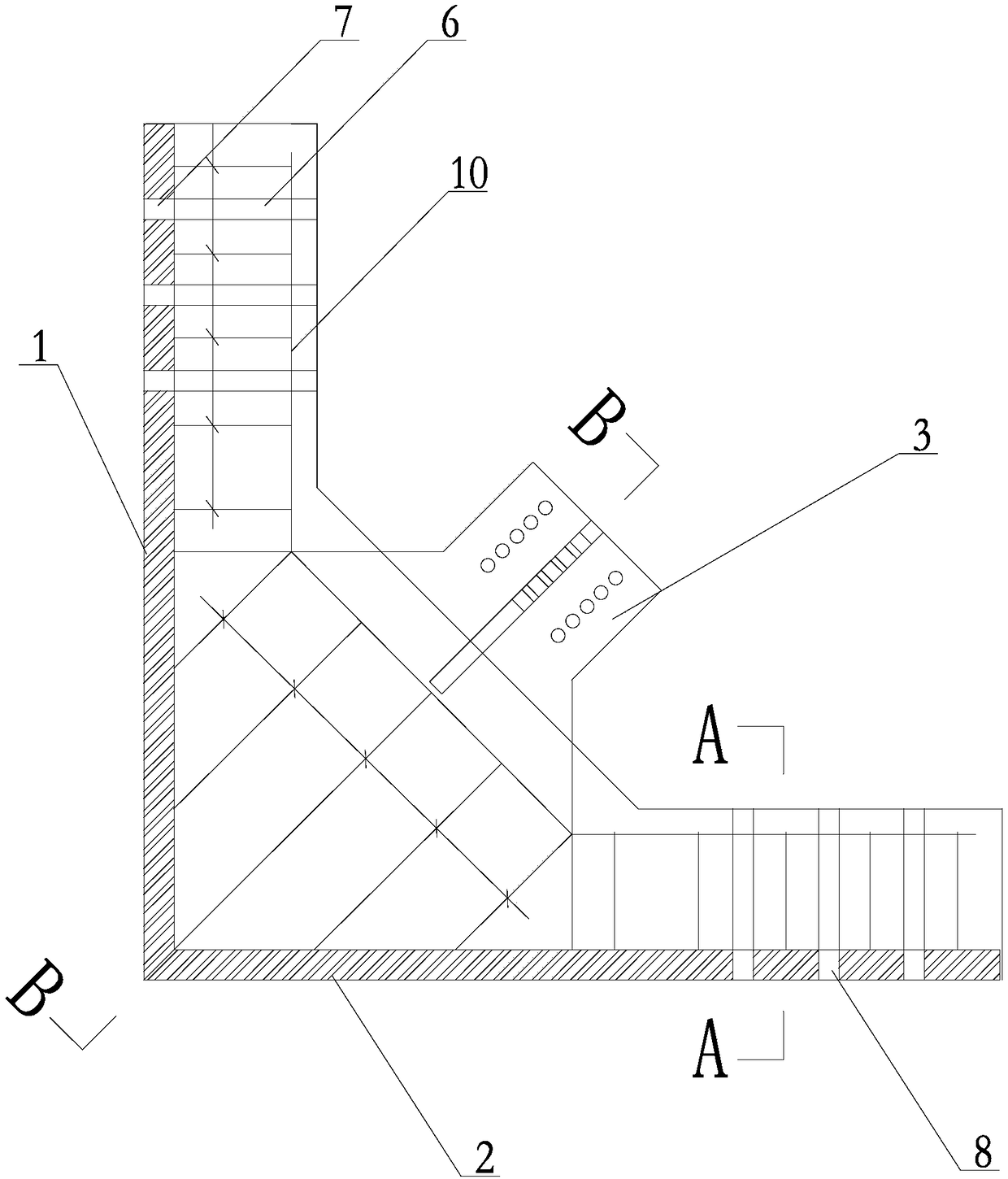 A prefabricated assembled reinforced concrete frame structure support and reinforcement node member