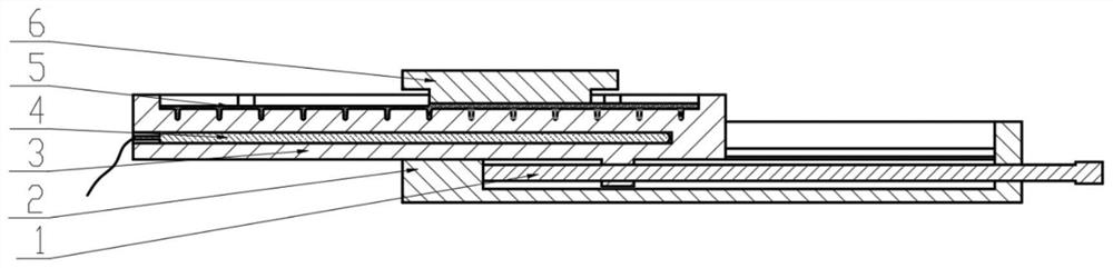 Die for achieving continuous local loading forming of large-size rib plate and forming method of die