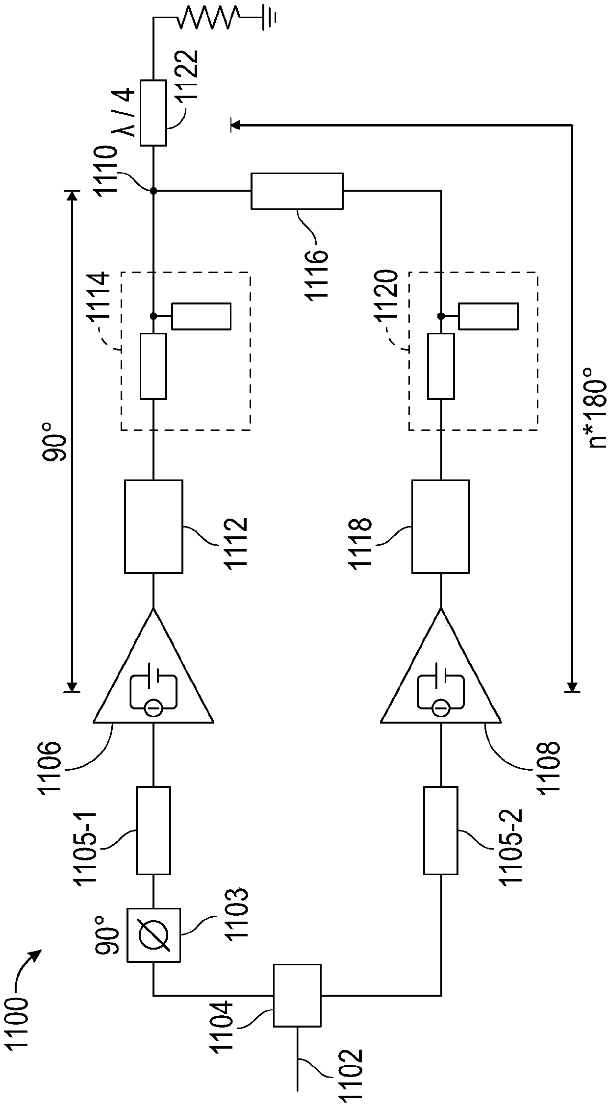 Wideband power amplifiers with harmonic traps