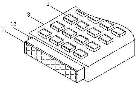 Keyboard key structure and keyboard with blowing and dust removing functions