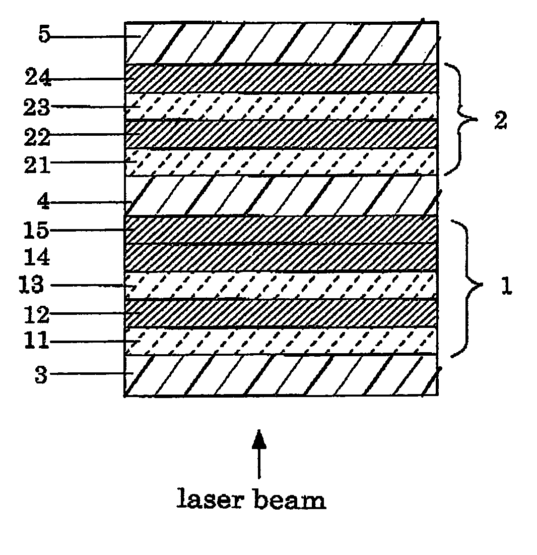 Multilayer phase-change information recording medium, and method for recording and reproducing using the same