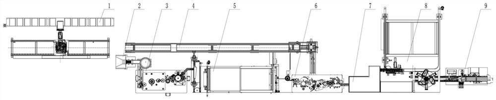 Automatic and continuous bullet assembling production line and assembling method