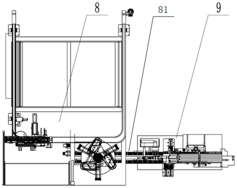 Automatic and continuous bullet assembling production line and assembling method