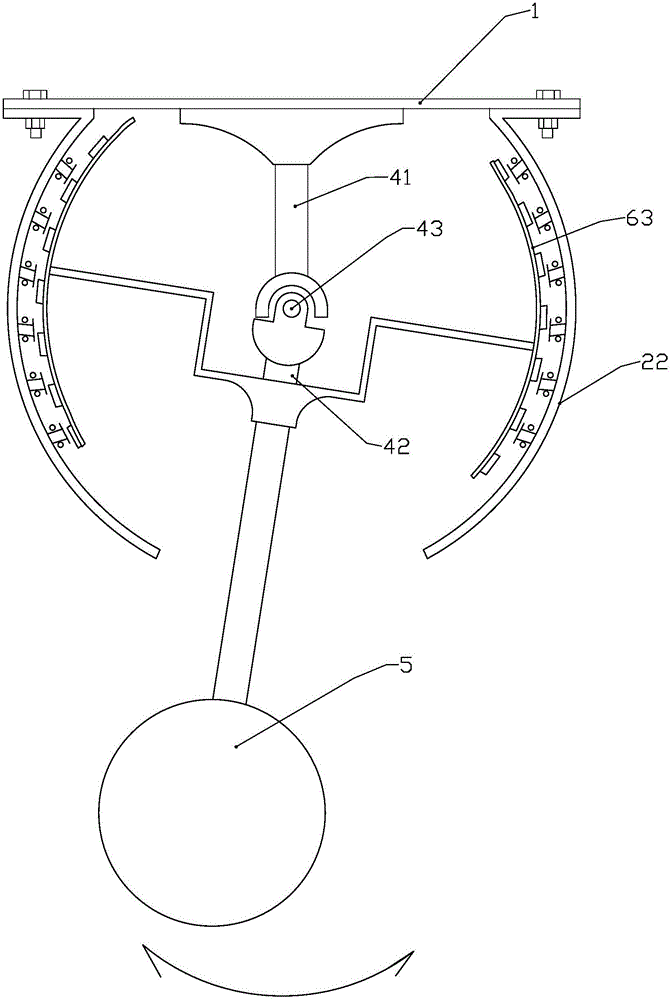 Swing type generating device and buoy