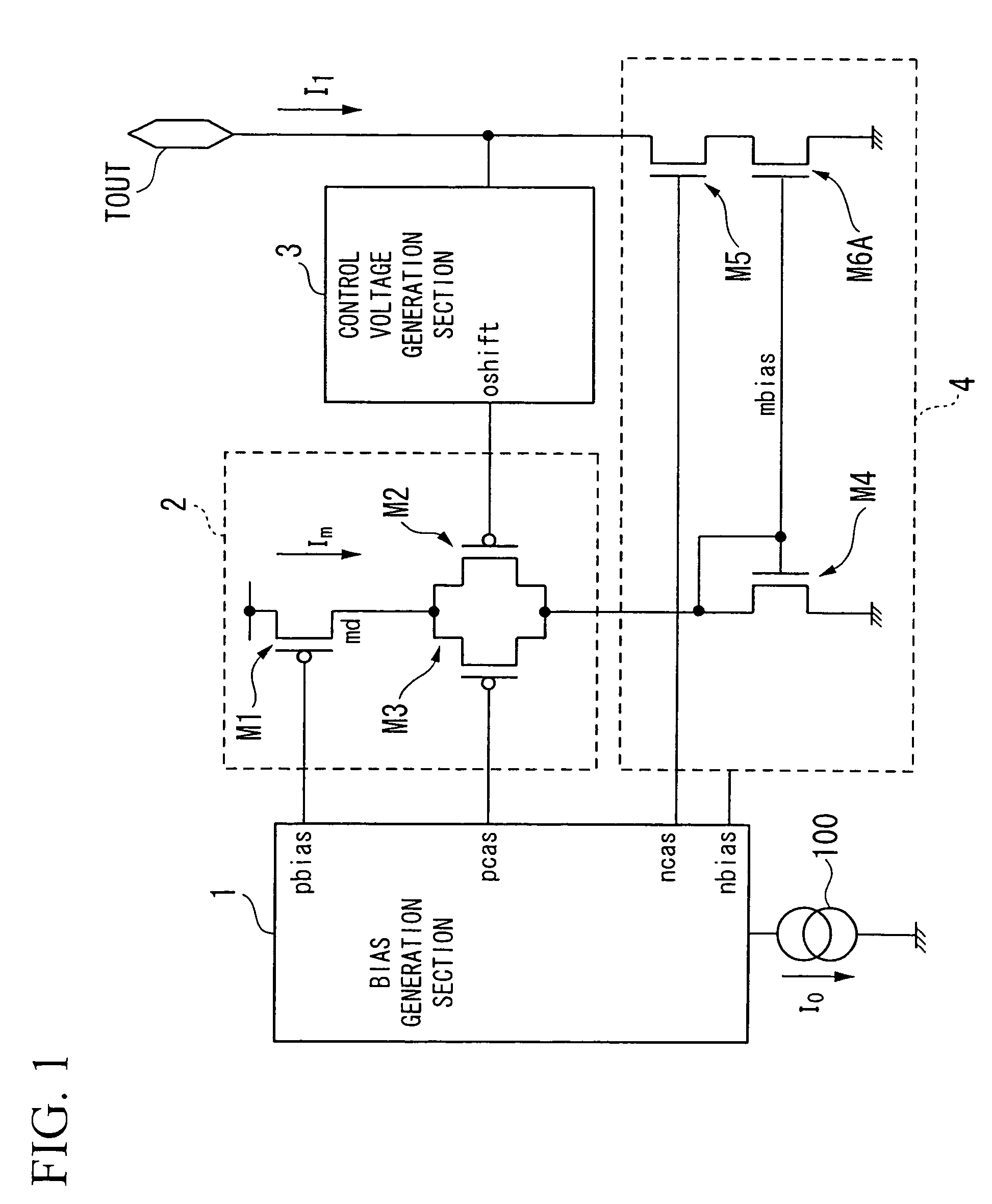 Circuit including first and second transistors coupled between an outpout terminal and a power supply