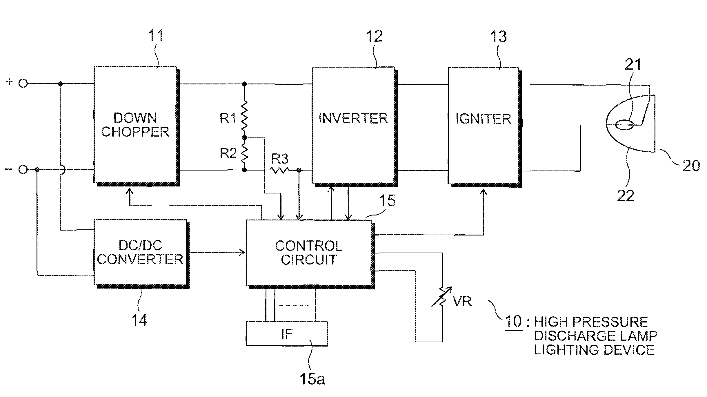 Discharge lamp lighting device and projector