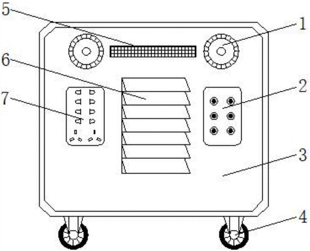 Wood slab grinding and dust-collecting device