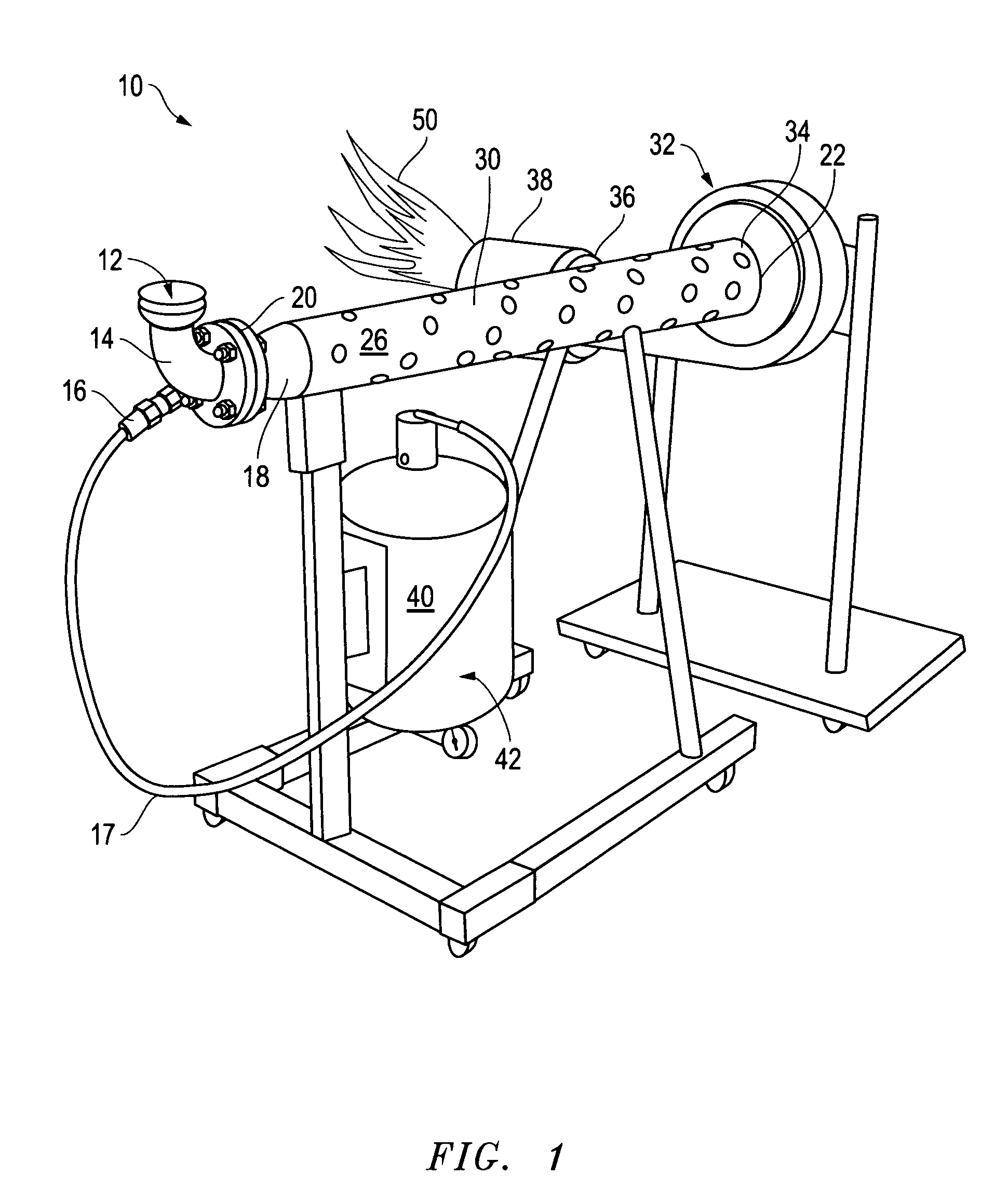 High velocity burner apparatus and method