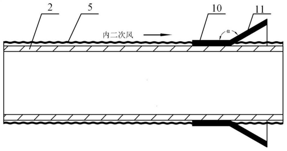 Adjustable air-coal step-by-step mixing low-NOx combustion device