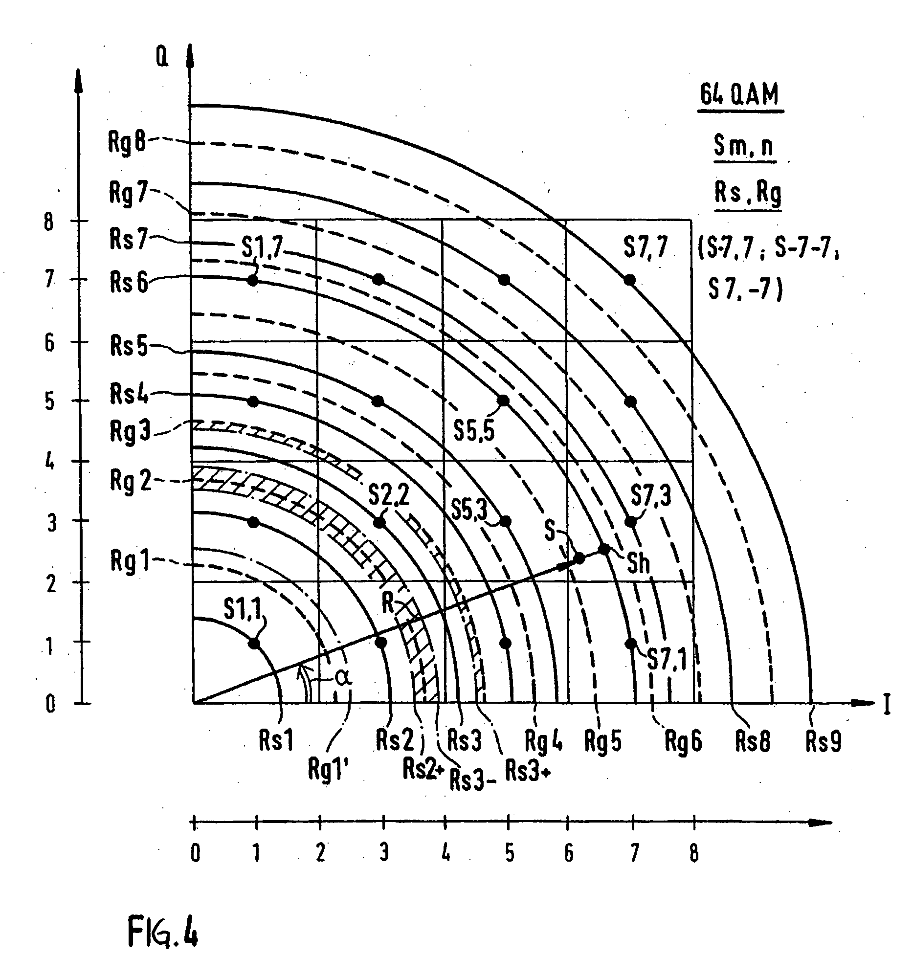 Method and circuit for generating an auxiliary symbol for adjusting a maq demodulator