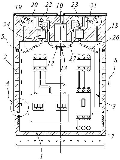 Self-closed fireproof electronic instrument case capable of blocking external oxygen