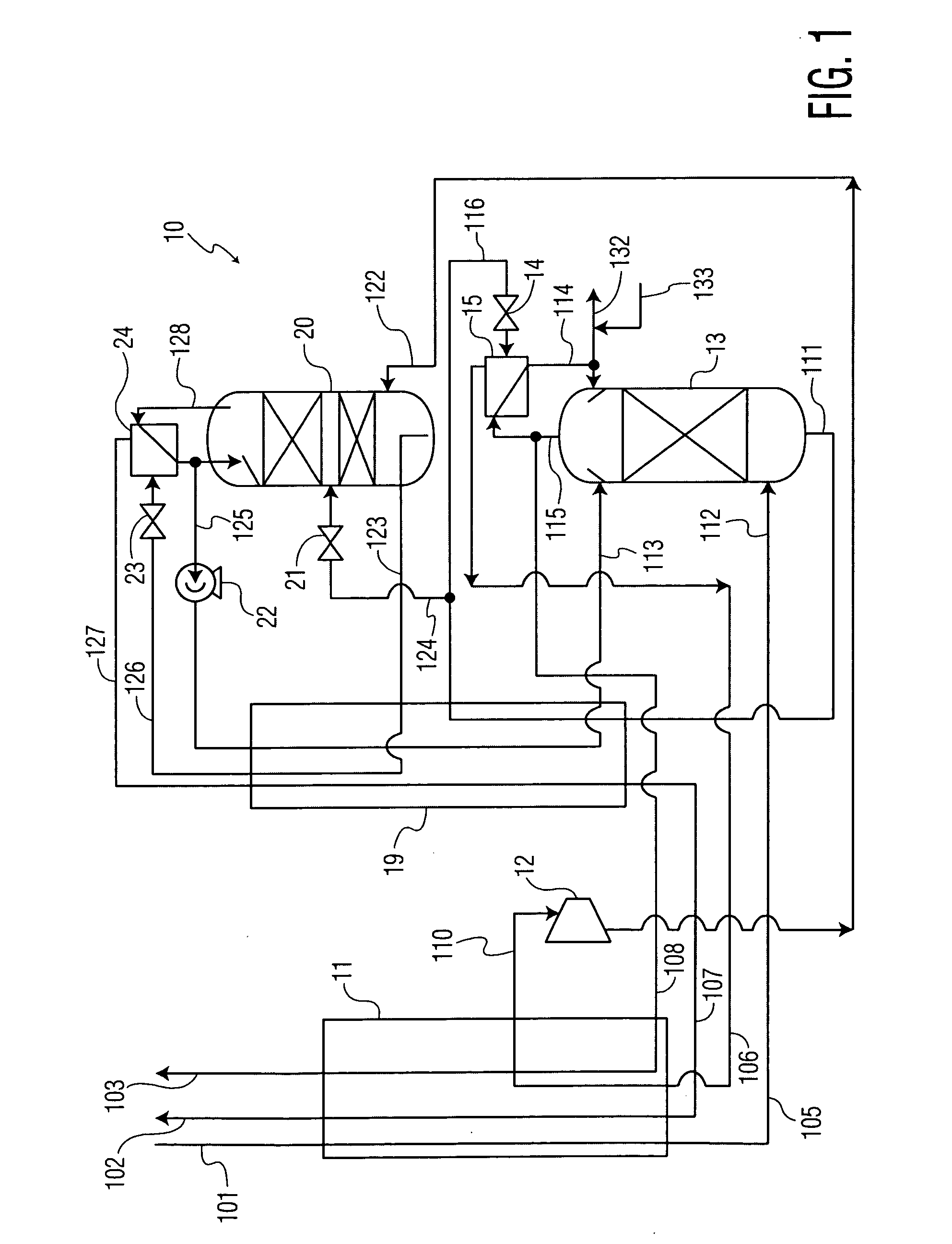 Method and apparatus for production of high-pressure nitrogen from air by cryogenic distillation