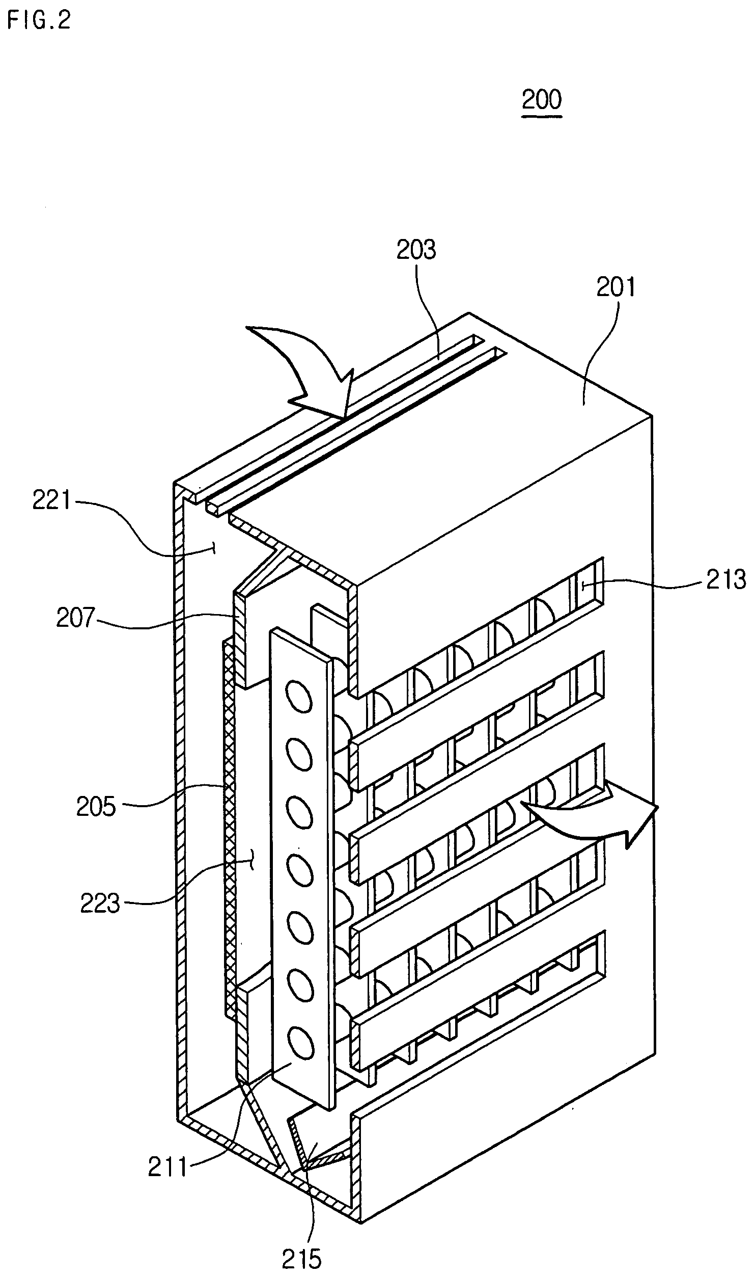 Slim-type air conditioner
