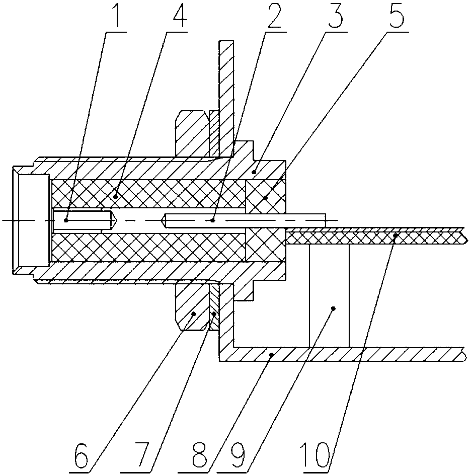 Coaxial connector socket